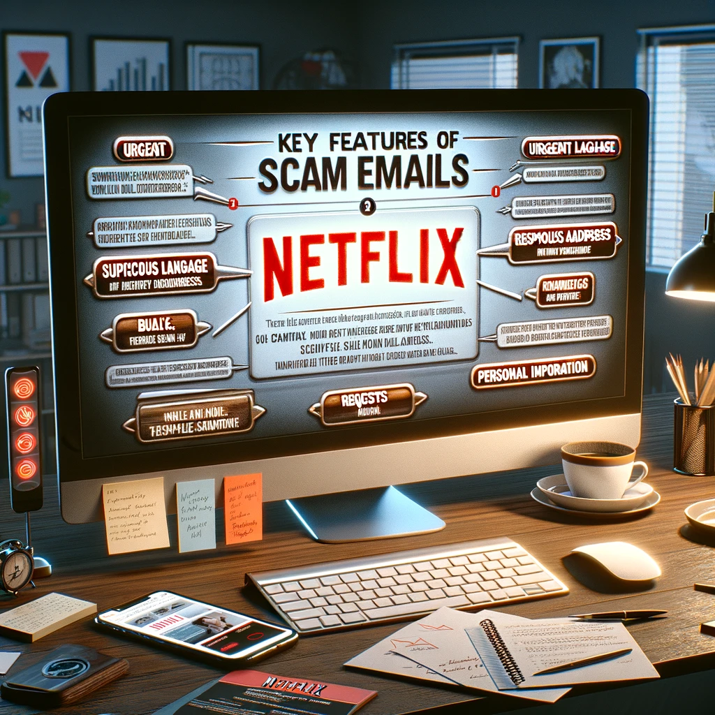 Key Features of Netflix Scam Emails