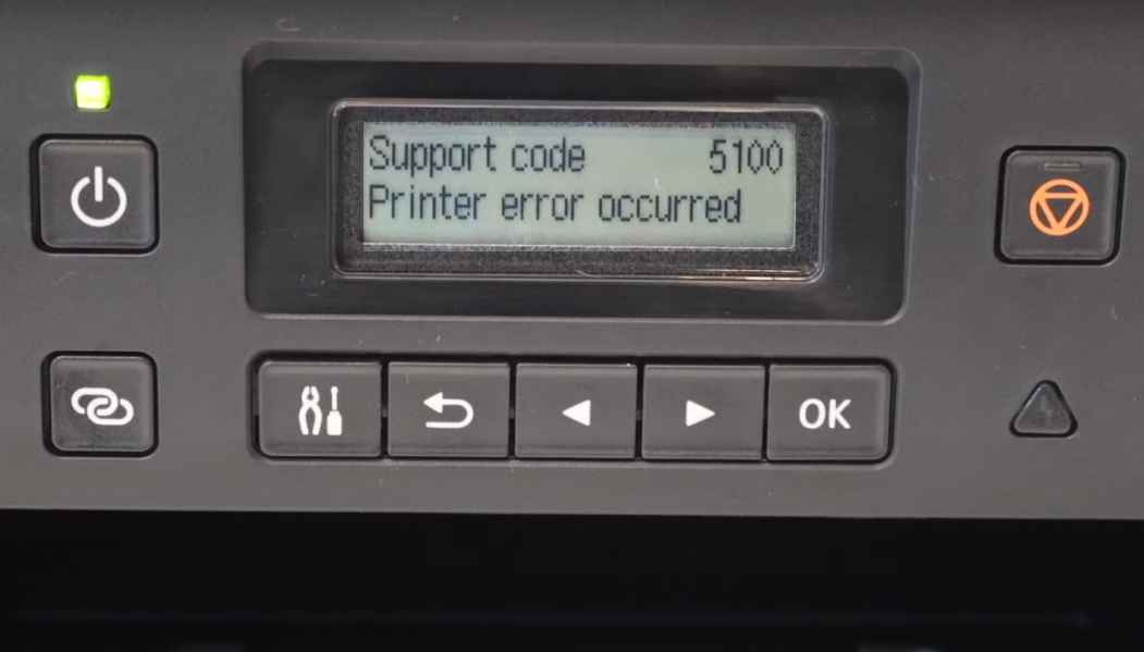 Canon Support Code 5100