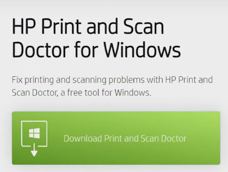 Running the HP Print and Scan Doctor Tool