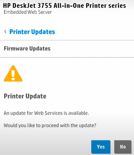 Software and Firmware Updates to fix HP DeskJet 3755 Not Printing Issue